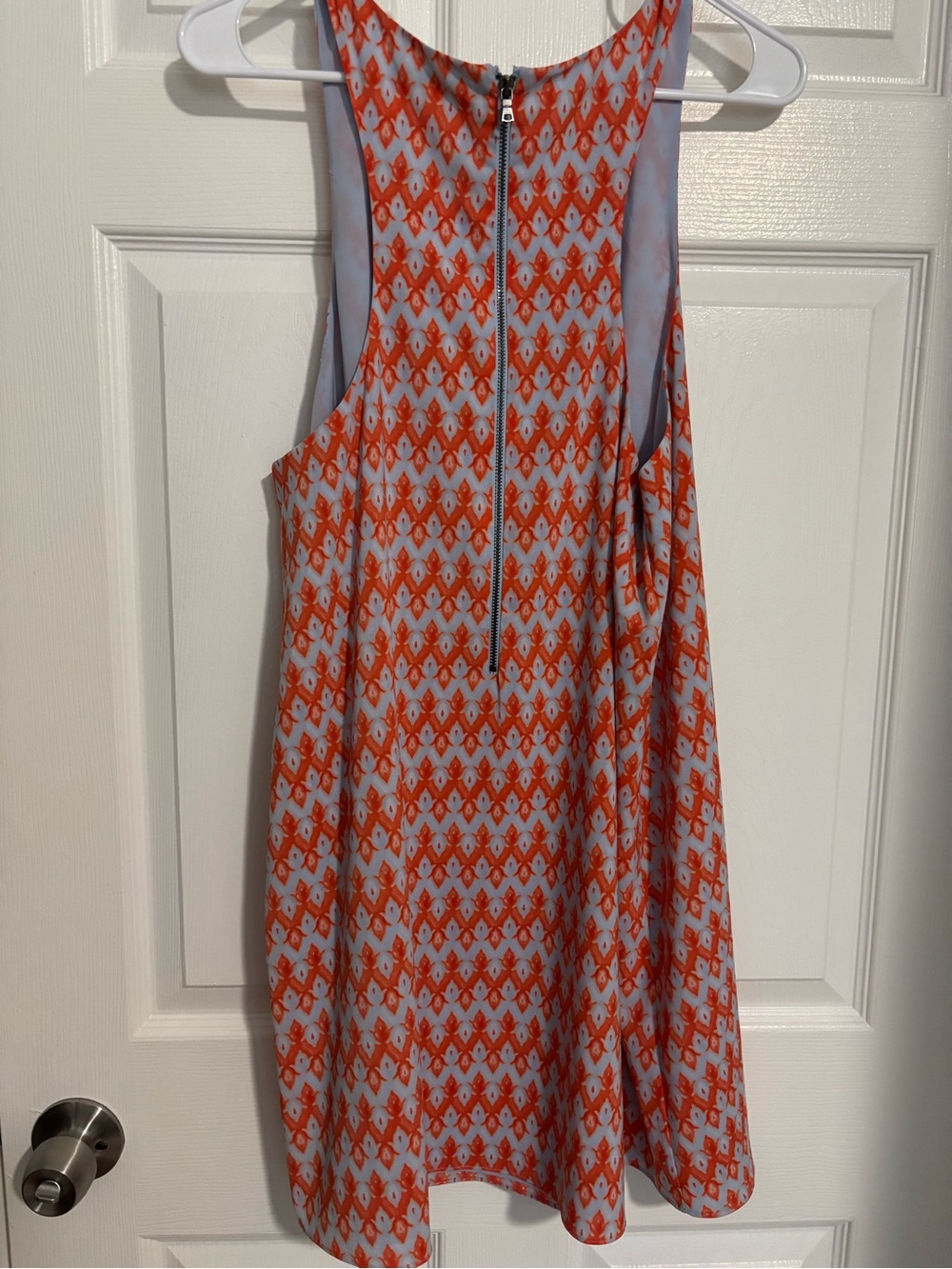 Alice + Olivia Orange and White Mini Dress - Picture 5 of 6